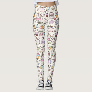 Cute Cat Pattern-Leggings Leggings