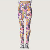 Cute Cat Pattern-Leggings Leggings (Voorkant)