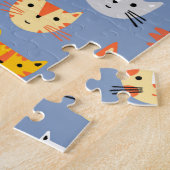 Cute Cat Pattern Legpuzzel (Zijkant)