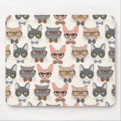 Cute Cat Pattern Muismat (Voorkant)