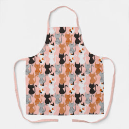 Cute Cat Pattern on Blush Pink Schort