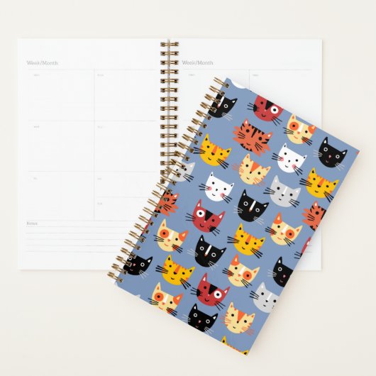 Cute Cat Pattern Planner (Display)