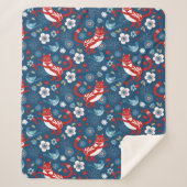 Cute Cat Pattern Sherpa Deken (Voorkant)