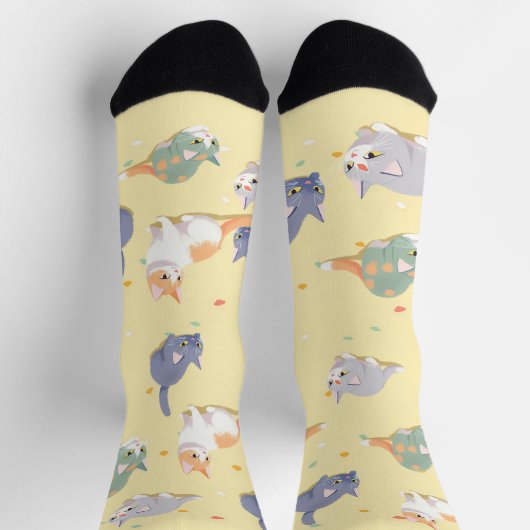 Cute Cat Pattern Socks Sokken (Top)