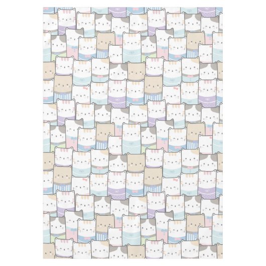 Cute Cat Pattern Tablecloth Tafelkleed (Voorkant)