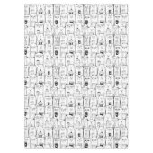 Cute Cat Pattern Tafelkleed (Voorkant)