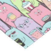Cute Cat Pattern Tafelkleed (Gekanteld)