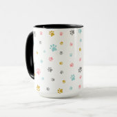 Cute cat Paws Mug Mok (Voorkant links)