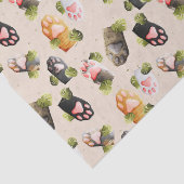 Cute Cat Paws - Papier voor naadloos patroonweefse (Detail)