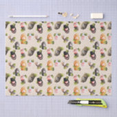 Cute Cat Paws - Papier voor naadloos patroonweefse (Craft)