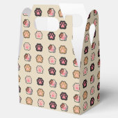 Cute Cat Paws Patroon Bedankdoosjes (Geopend)