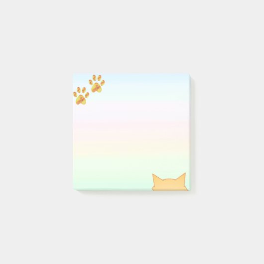 Cute Cat Paws Post-it® Notes (Voorkant)