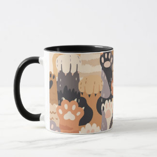 Cute Cat Paws – Two-Tone Coffee Mug Mok