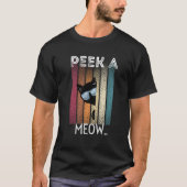 Cute Cat Peek A Meow T-shirt (Voorkant)