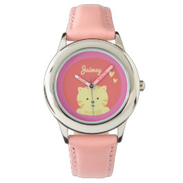 Cute Cat - Personalized Kinder Watch Horloge