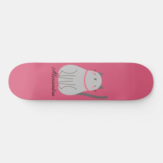 Cute Cat Personalized Persoonlijk Skateboard (Horizontaal)