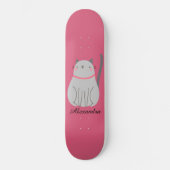 Cute Cat Personalized Persoonlijk Skateboard (Voorkant)
