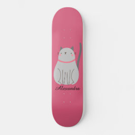 Cute Cat Personalized Persoonlijk Skateboard