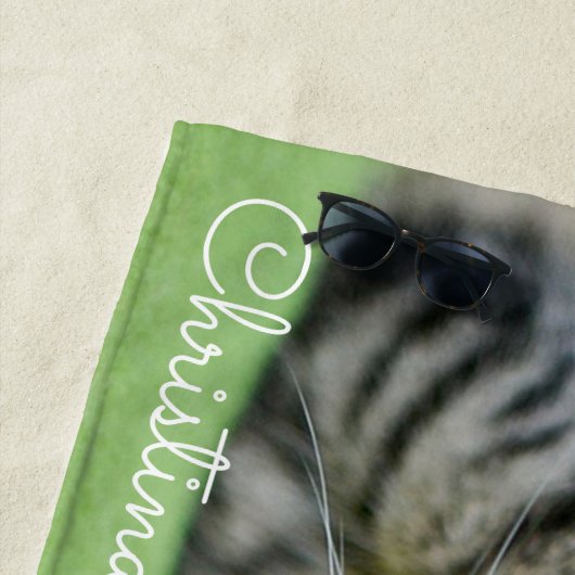 Cute Cat Persoonlijke badhanddoek (In situ)