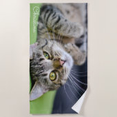 Cute Cat Persoonlijke badhanddoek (Voorkant)