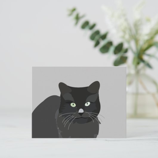Cute Cat Pet Animal Briefkaart (Staand voorkant)