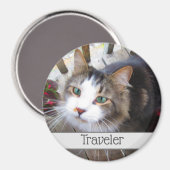 Cute Cat Pet Lovers Creëer uw eigen aangepaste mag Magneet (Voorkant / Achterkant)
