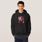 Cute Cat Pet Ninja Samurai Japans Kanji Hoodie (Voorkant volledig)