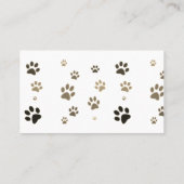 Cute Cat Pet Sitting Service Sociale Media Visitekaartje (Achterkant)