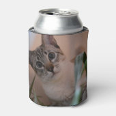 Cute Cat Photo Portrait Blikjeskoeler (Blikje Voorkant)