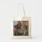 Cute Cat Photo Portrait Tote Bag (Voorkant)
