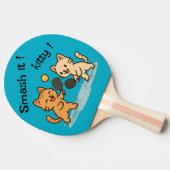 Cute Cat Pickleball Ping Pong Paddle Tafeltennisbatje (Zijkant)