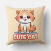 cute cat pillow case kussen (Achterkant)