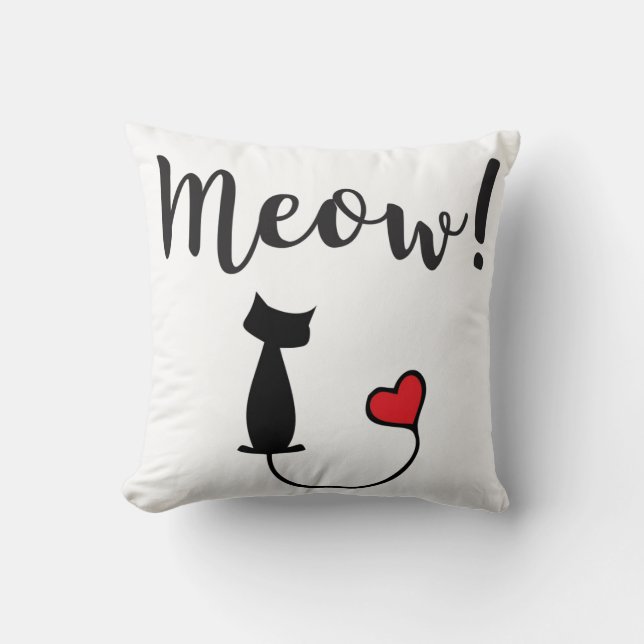 CUTE CAT PILLOW KUSSEN (Voorkant)