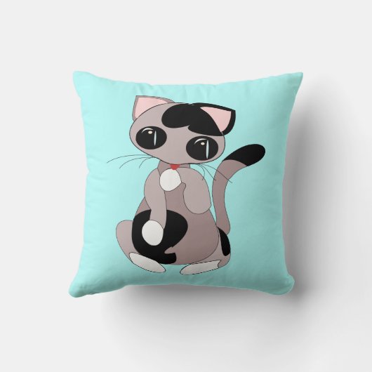 Cute Cat Pillow Kussen (Achterkant)