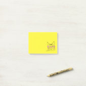 Cute Cat Pink Glasses Normal is Boring Post-it® Notes (Op bureau)