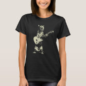 Cute Cat Plays Guitar T-shirt (Voorkant)