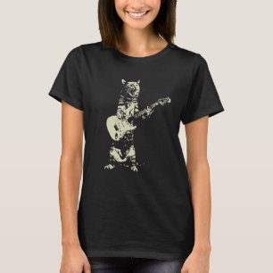 Cute Cat Plays Guitar T-shirt