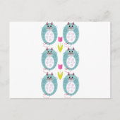 Cute cat-pop-design genaamd Babushkat Briefkaart (Voorkant)