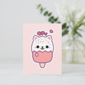Cute Cat Popsile Briefkaart (Staand voorkant)