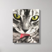 Cute Cat Portrait. Canvas afdrukken personaliseren (Voorkant)