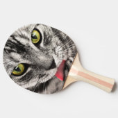 Cute Cat Portrait Tafeltennisbatje (Zijkant)
