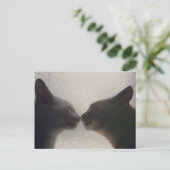 Cute Cat Post Card Briefkaart (Staand voorkant)