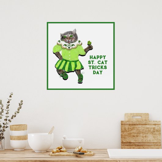 Cute Cat Poster (Keuken)