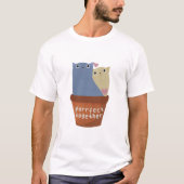 Cute Cat Pun: Draait samen T-Shirt (Voorkant)