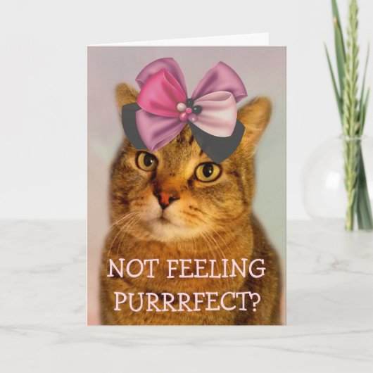 Cute Cat Pun Joke wordt goed Kaart (Voorkant)