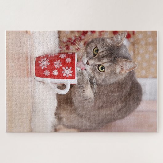 Cute Cat Puzzle Legpuzzel (Horizontaal)