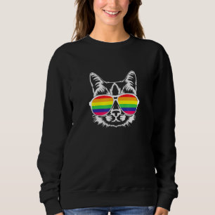 Cute Cat Rainbow Glasses zonnebril Lgbtq Love Equ Trui