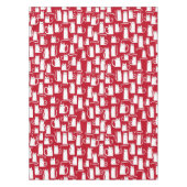 Cute Cat Red en White Tafelkleed (Voorkant)