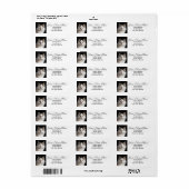 Cute Cat Return-adres Etiket (Full Sheet)