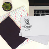 Cute Cat Return-adres Rubberstempel